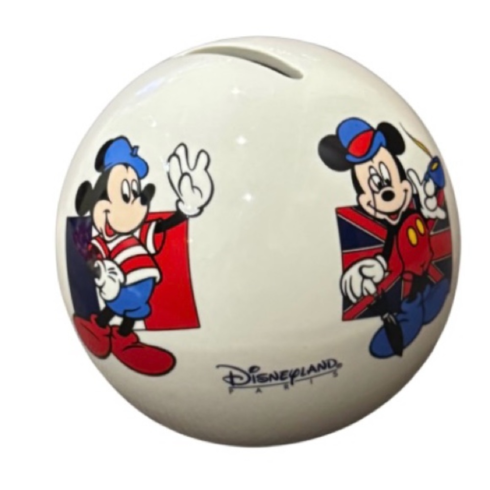 Disneyland Paris Mickey Mouse Ceramic Coin Bank - Picture 8 of 10